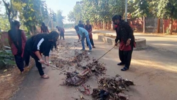 Photographs of Campus Cleaning Program