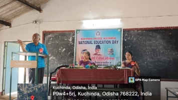 Observation of NATIONAL EDUCATION DAY in Kuchinda College, kuchinda.